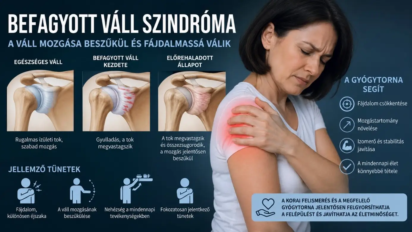 Befagyott váll szindróma - A váll mozgása beszűkül és fájdalmassá válik - Palatinus Gyógytorna