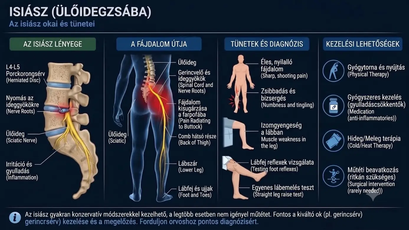 Ülőidegzsába okai és tünetei